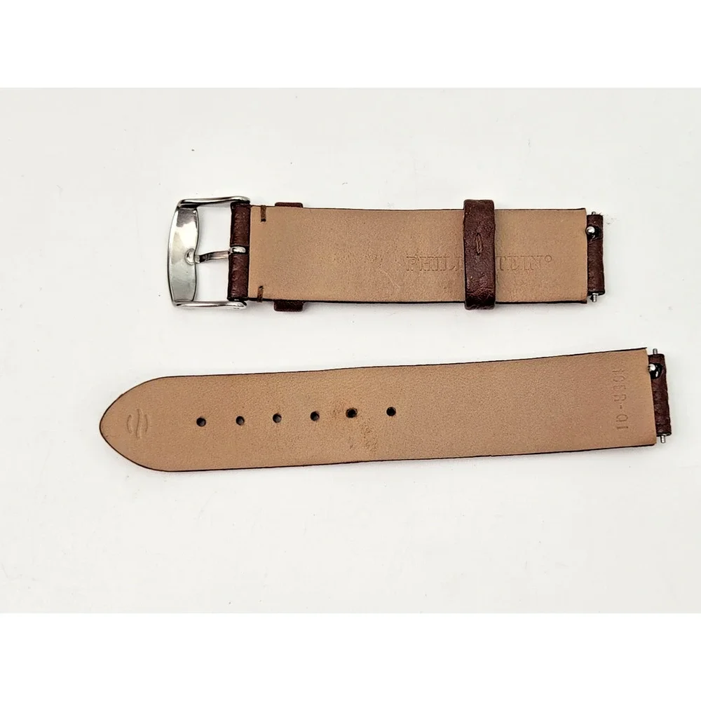 Authentic Phillip Stein Brown Learher Watch Band 18 mm